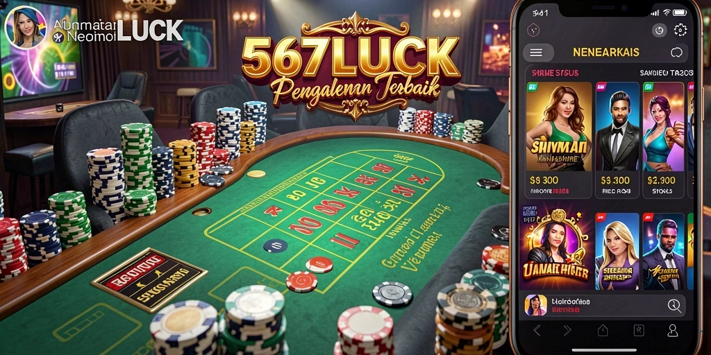 Gameplay mendebarkan dalam 567LUCK saat putaran mesin slot.