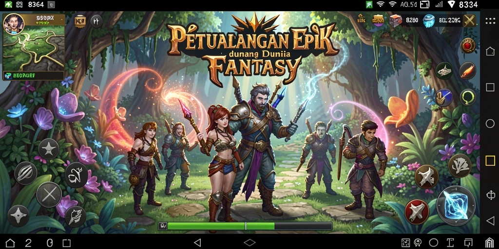 Tampilan gameplay RPG yang mengasyikkan dan penuh aksi.