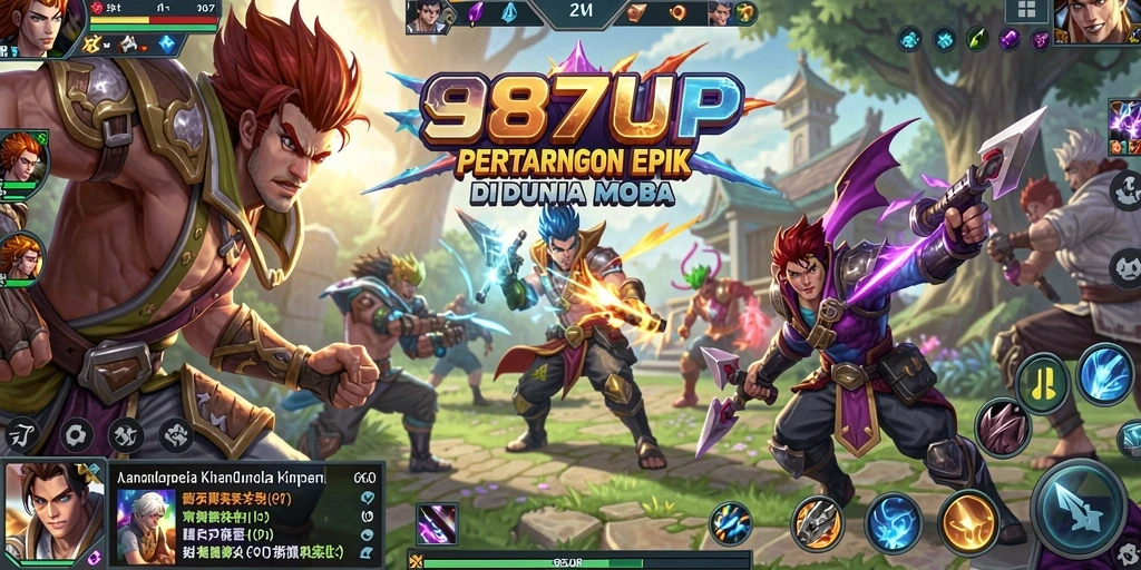 Gameplay seru dari 987UP yang penuh strategi dan kolaborasi tim.