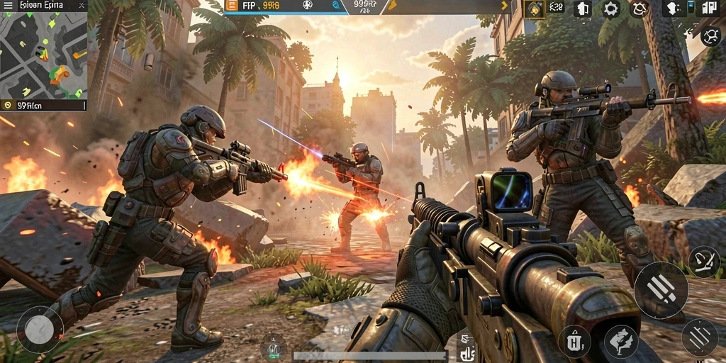 Tampilan gameplay di 99RP yang mendebarkan dan intens.