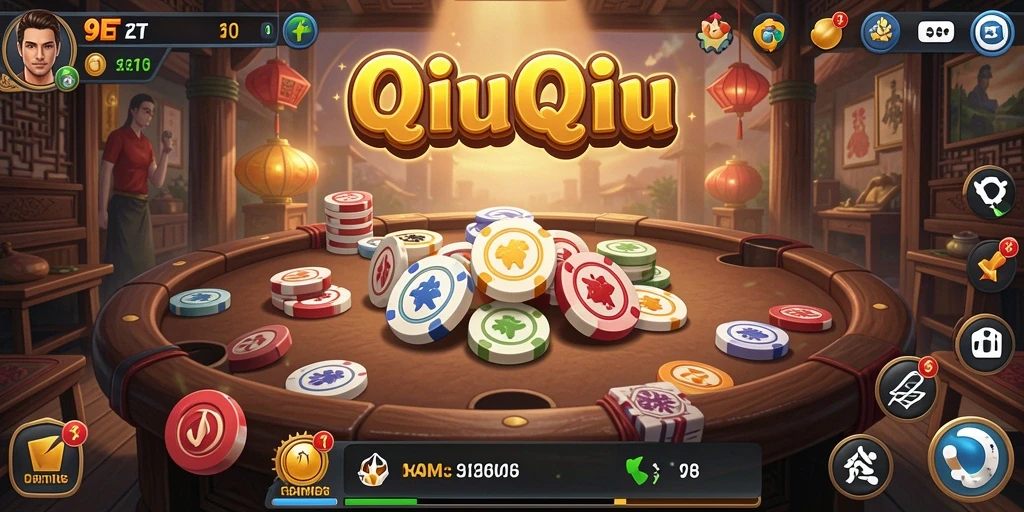 Tampilan gameplay QiuQiu yang menarik dan penuh strategi.