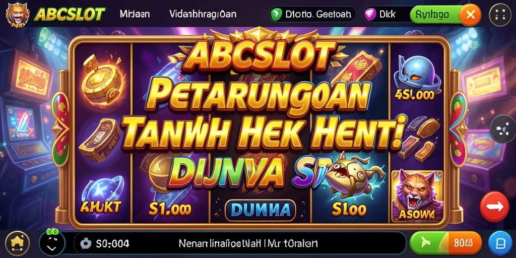 Tampilan layar gameplay <strong>ABCSLOT</strong> yang menunjukkan pertarungan mendebarkan.