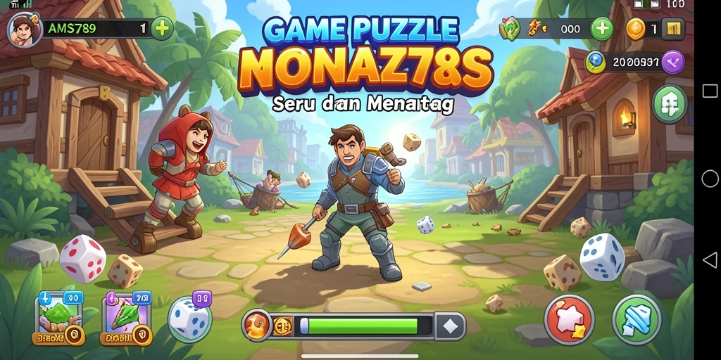 Gameplay seru dan menantang dari AMS789 di puzzle.