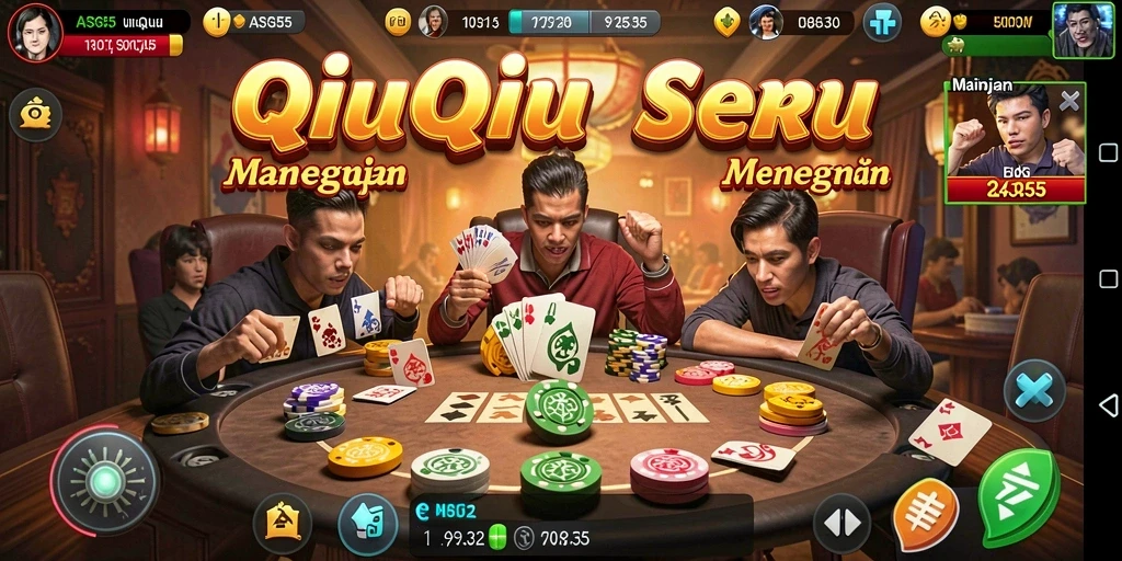 Tampilan gameplay seru QiuQiu di ASG55.