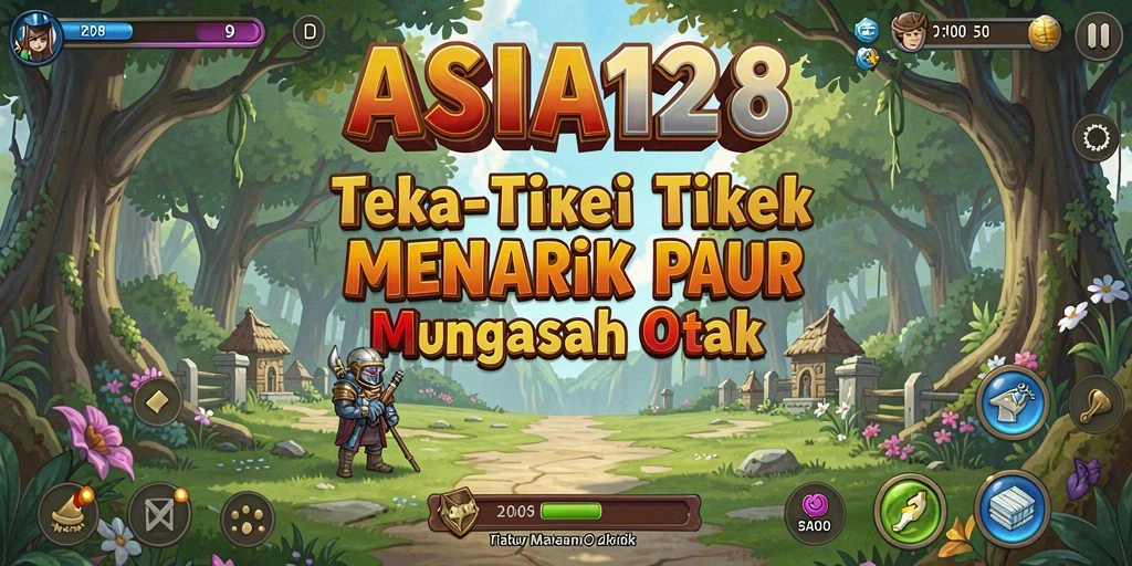Tampilan gameplay menarik dari ASIA128 yang menampilkan berbagai teka-teki.