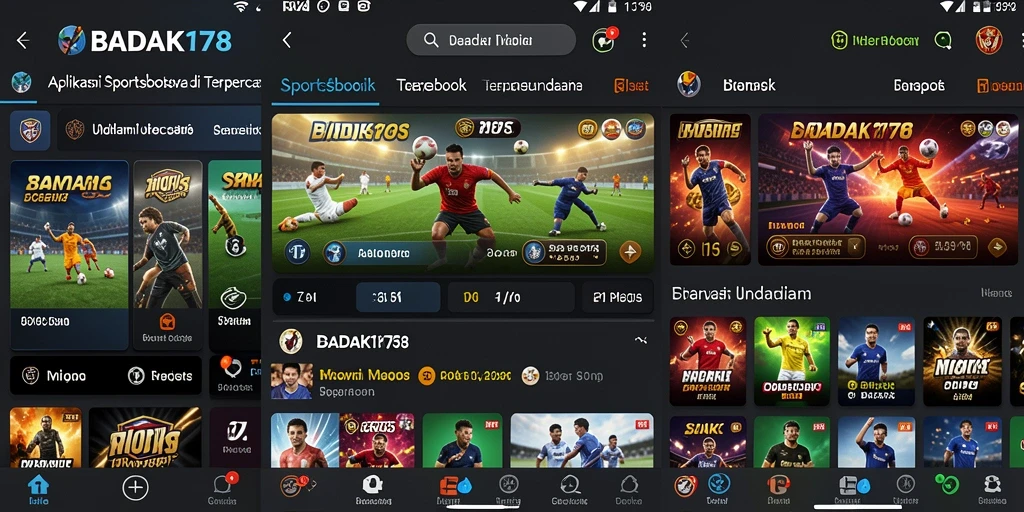 Tampilan menarik dari gameplay aplikasi Sportsbook BADAK178.