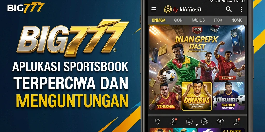 Tangkapan layar menunjukkan antarmuka taruhan dari aplikasi Sportsbook BIG777.