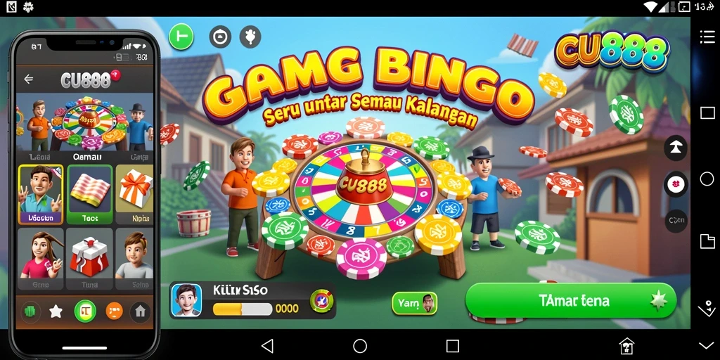 Gameplay menyerupai suasana Bingo yang seru dan menyenangkan.