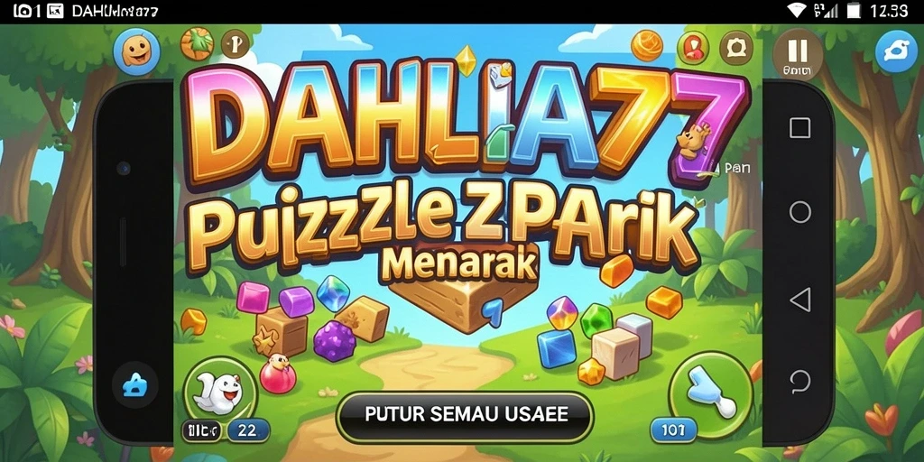 Screenshot gameplay <strong>DAHLIA77</strong> menampilkan suasana seru saat menyusun puzzle.