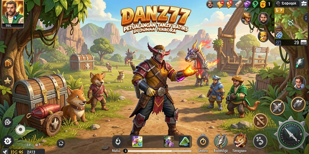 Tampilan gameplay menarik dari dunia terbuka DAN777.