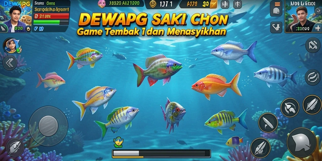 Tampilan menakjubkan gameplay Tembak Ikan DEWAPG yang seru.