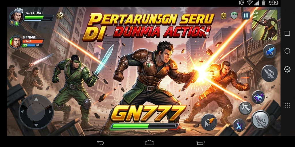 Menampilkan pertarungan seru dalam gameplay GN777.