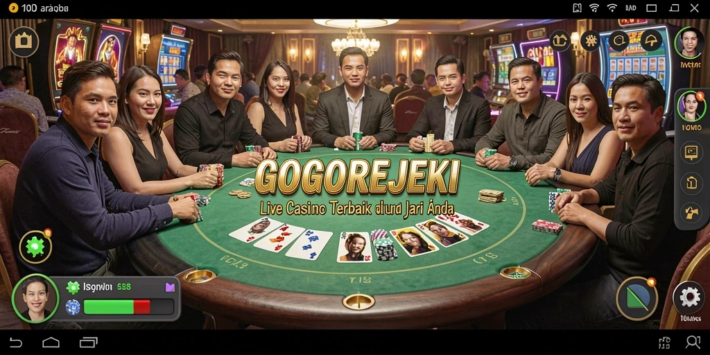 Tangkapan layar GOGOREJEKI menampilkan pengalaman Live Casino yang mendebarkan.