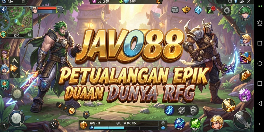Tampilan gameplay RPG yang memukau dan mendebarkan dalam JAVO88.