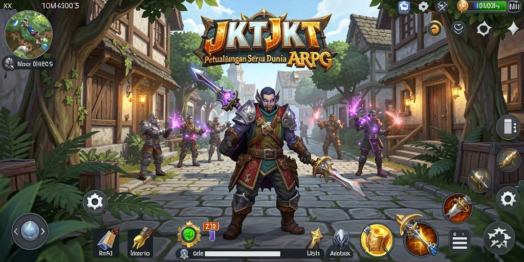Tampilan gameplay seru dalam dunia fantasi ARPG JKTJKT.