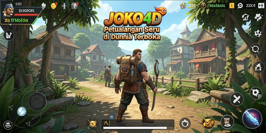 Tangkapan layar gameplay JOKO4D menampilkan dunia luas dengan grafis memukau.