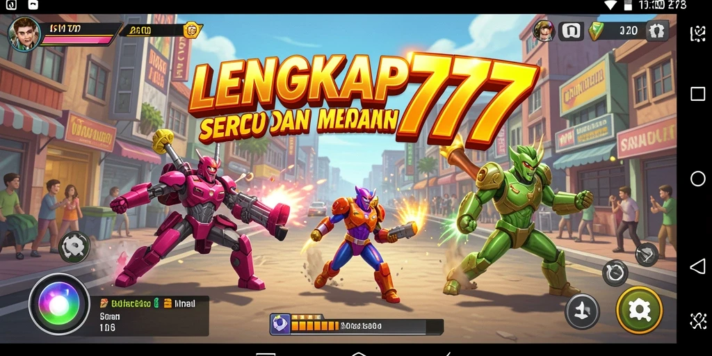 Tampilan gameplay seru di LENGKAP777 penuh dengan aksi dan tantangan.