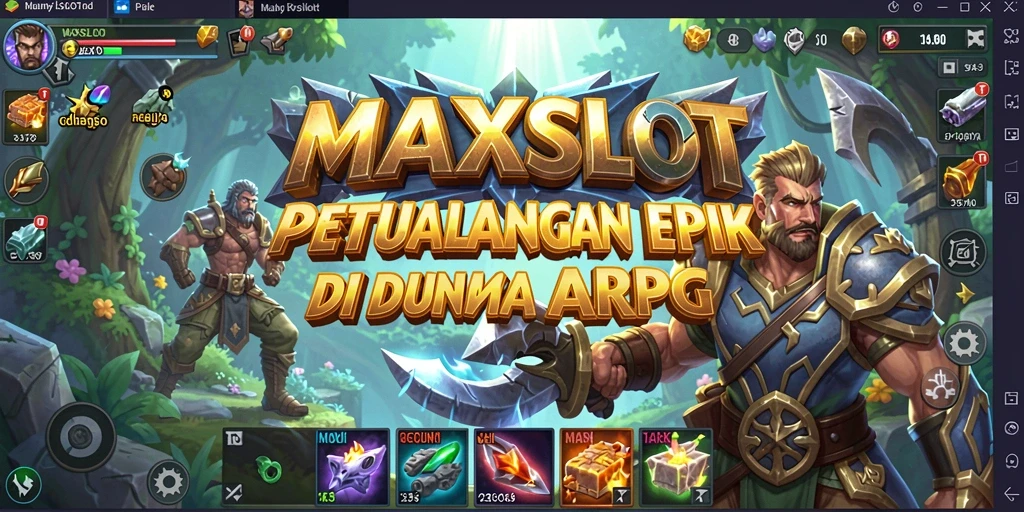 Screenshot gameplay <strong>MAXSLOT</strong> menampilkan pertarungan epik di dunia ARPG.