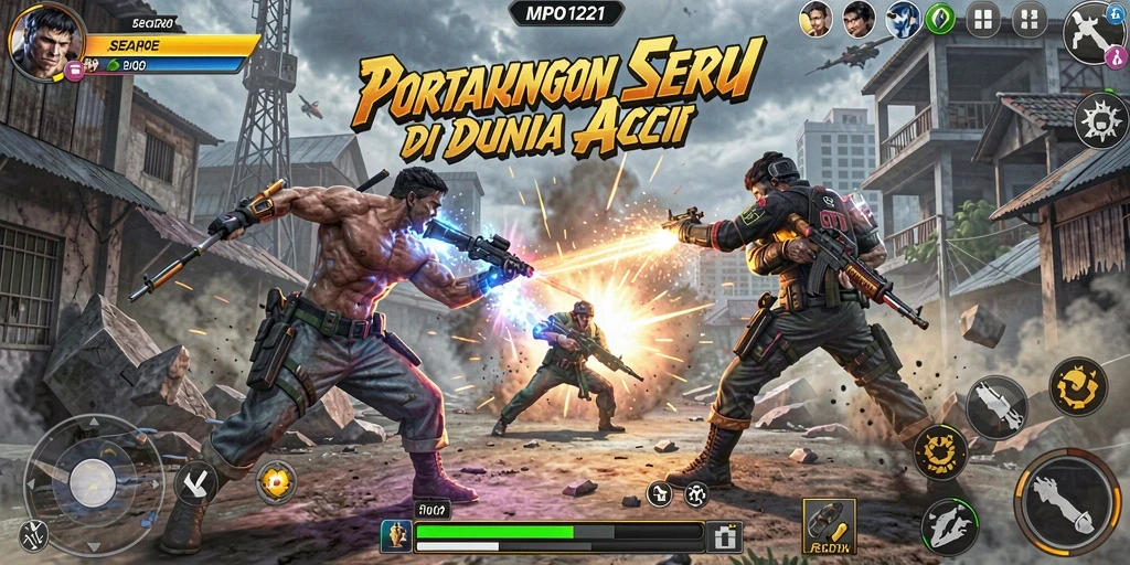 Tampilan gameplay MPO1221 yang penuh aksi dan seru.