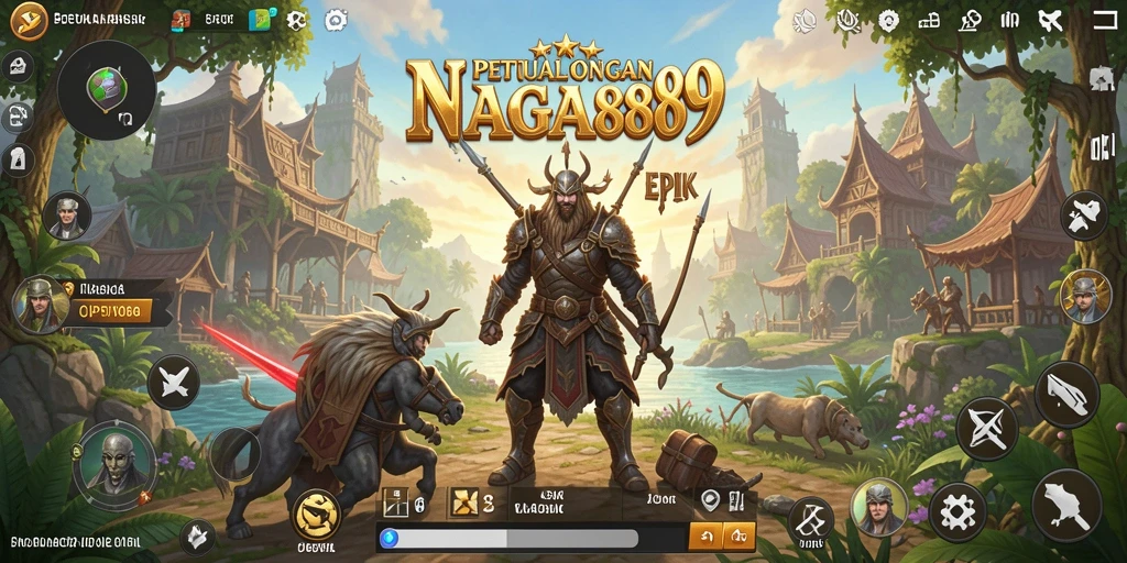 Screenshot gameplay NAGA889 yang menampilkan petualangan bebas di dunia terbuka.