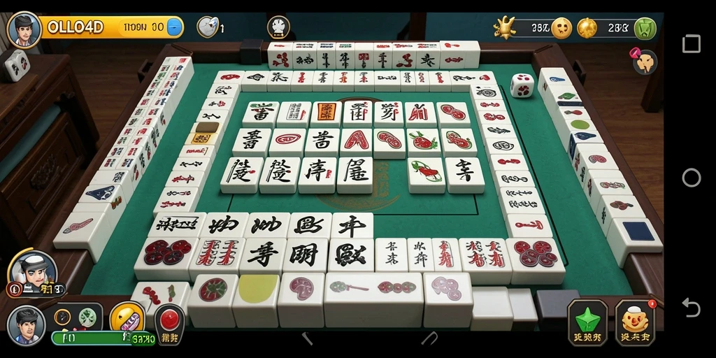 Tampilan gameplay OLLO4D yang menawan dalam permainan Mahjong.