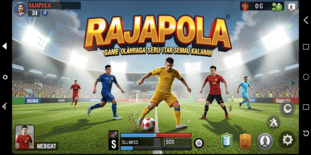 Tampilan gameplay seru dan menantang dari RAJAPOLA.
