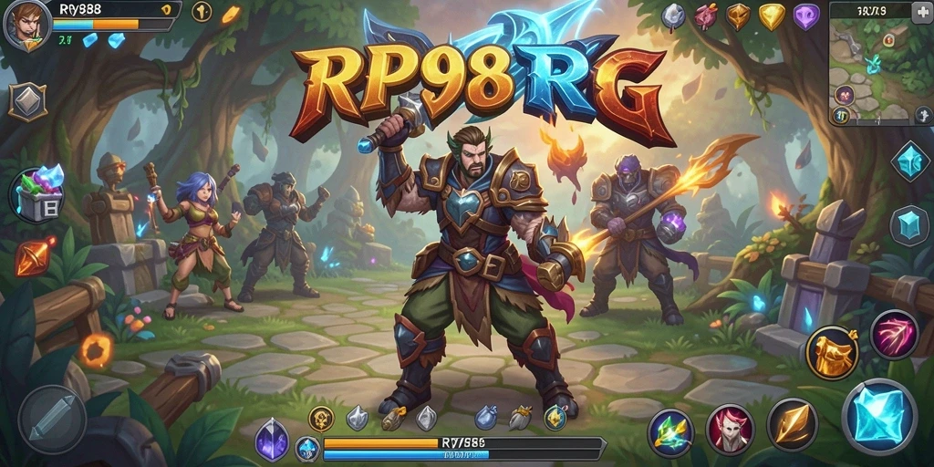 Gameplay seru dengan berbagai petualangan dan pertarungan di RP888.