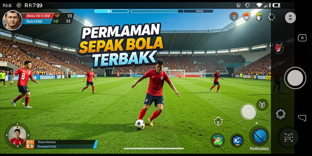 Tampilan gameplay seru dalam permainan sepak bola RR789.
