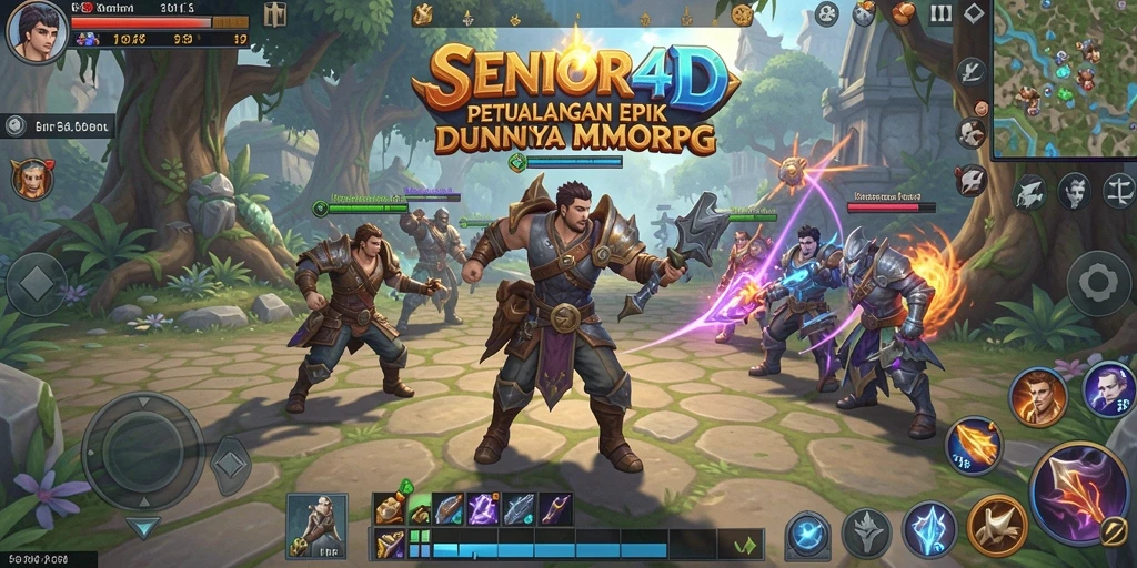 Tampilan gameplay seru di dunia fantasi SENIOR4D.
