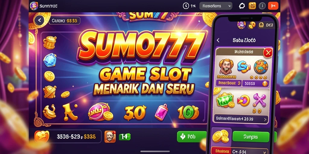 Screenshot utama SUMO777 menampilkan gameplay Slot yang mendebarkan.