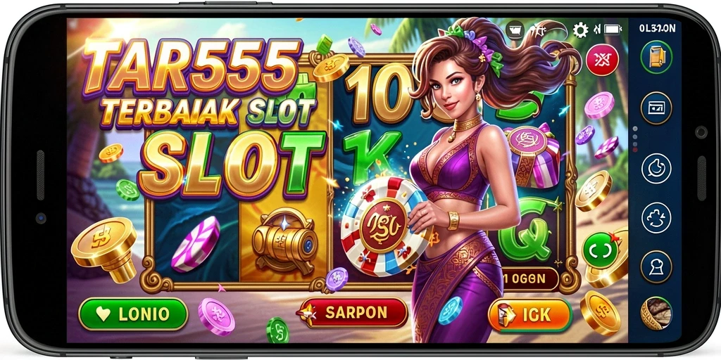 Tampilan gameplay menarik dari TAR555 dengan efek visual yang memukau.