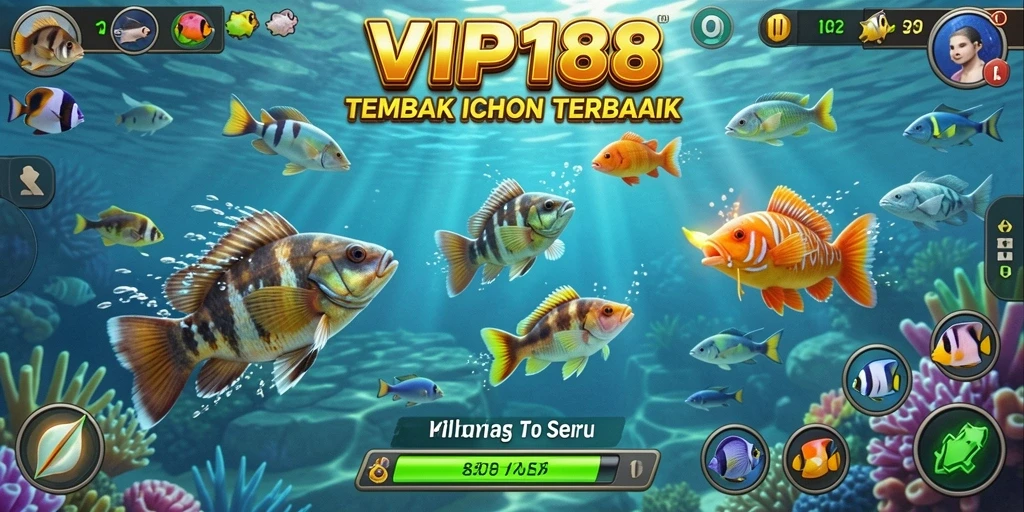 Tampilan screenshot <strong>VIP188</strong> menampilkan aksi seru menembak ikan dengan grafis yang memukau.