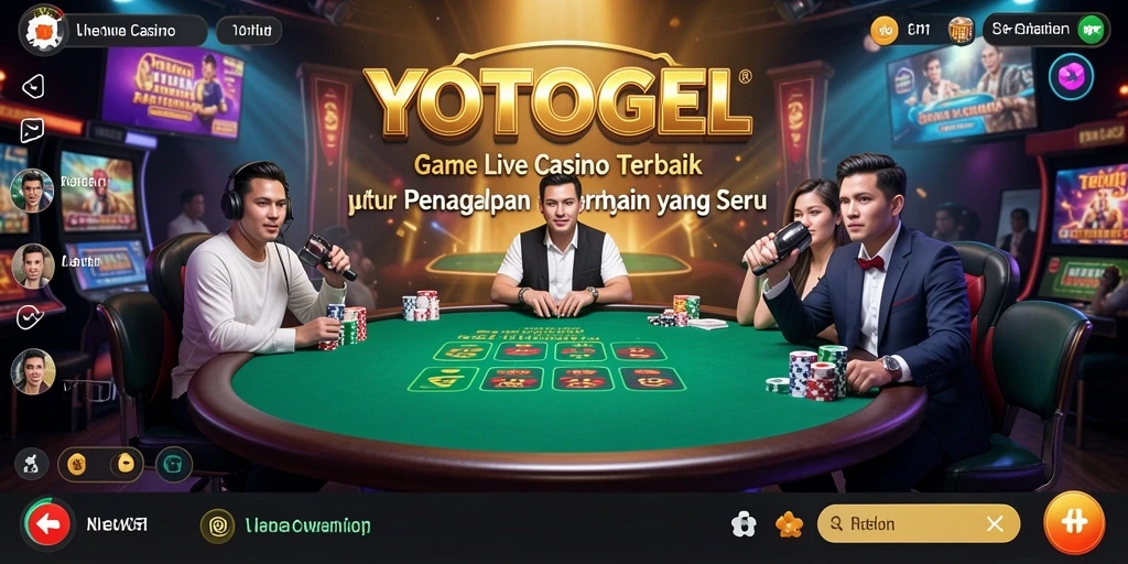 Gameplay Live Casino YOTOGEL dengan dealer profesional dan grafis menakjubkan.